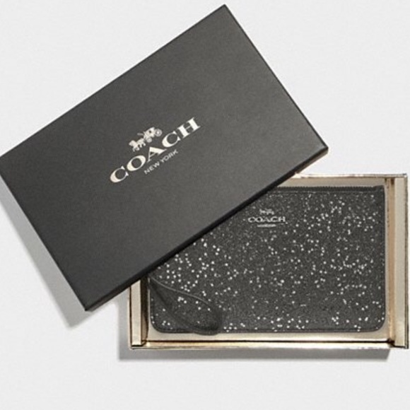 Coach Handbags - COACH Star Glitter Wristlet Set